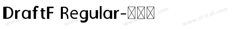DraftF Regular字体转换